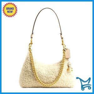 Signature Jacquard Shoulder Bag with Detachable Straps, Inside Pocket